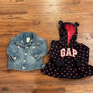 Baby girl 3-6 month Gap jackets